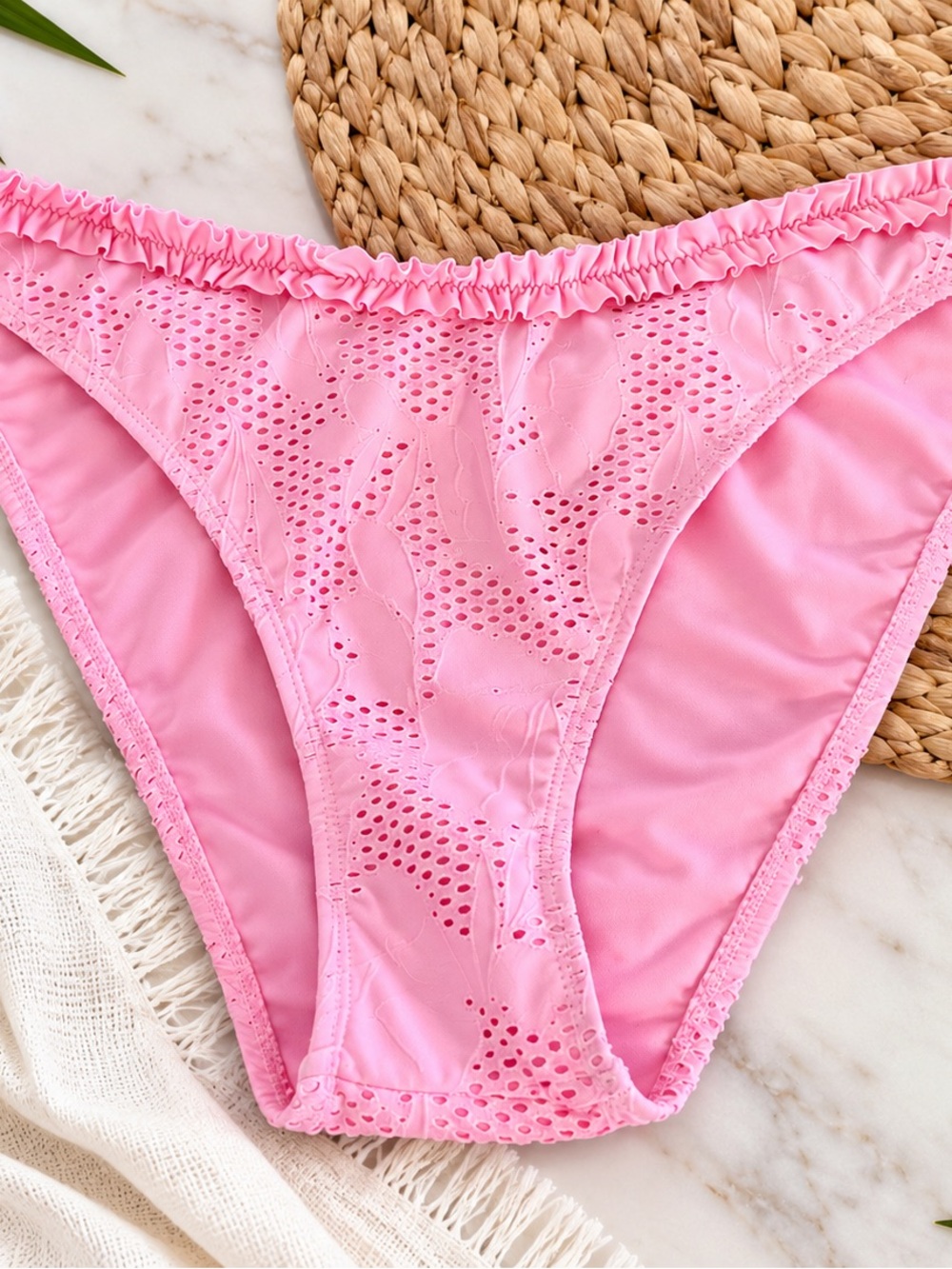 Celebrity Pink Women's Bikini Bottom - Soft Ruffle Hipster